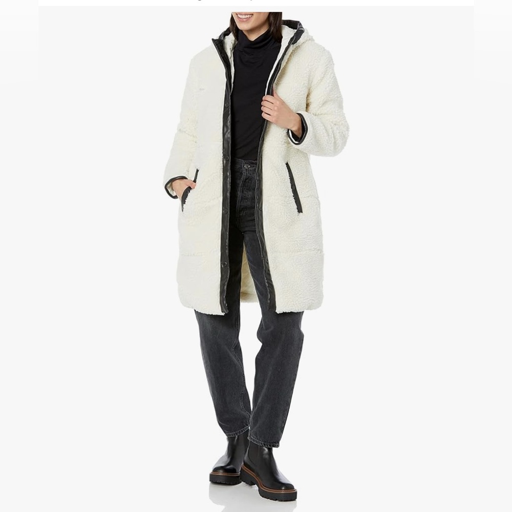 Levi's Women's Full Length Sherpa Quilted Parka Jacket - X-Small